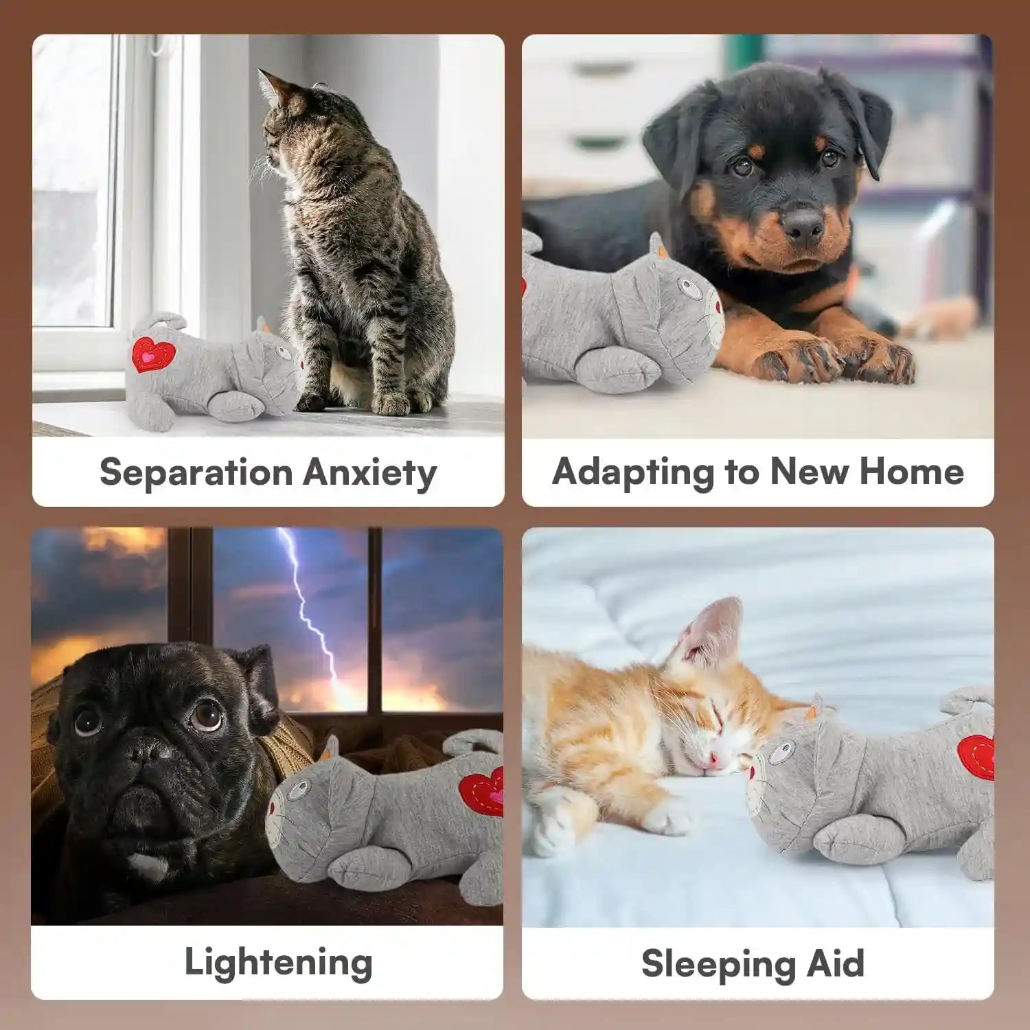 all-for-paws-heartbeat-cat-plush-toy-calming-kitten-companion-with-realistic-heartbeat-anxiety-relief-for-indoor-cats-dogs-pets