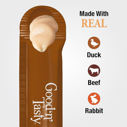 Good ‘N’ Tasty Savory Spoonables with Real Duck, Beef & Rabbit, 6 Count Tube, Triple Flavor Squeezable Lickable Wet Treats for Cats with Built-In Spoon for Less Mess4