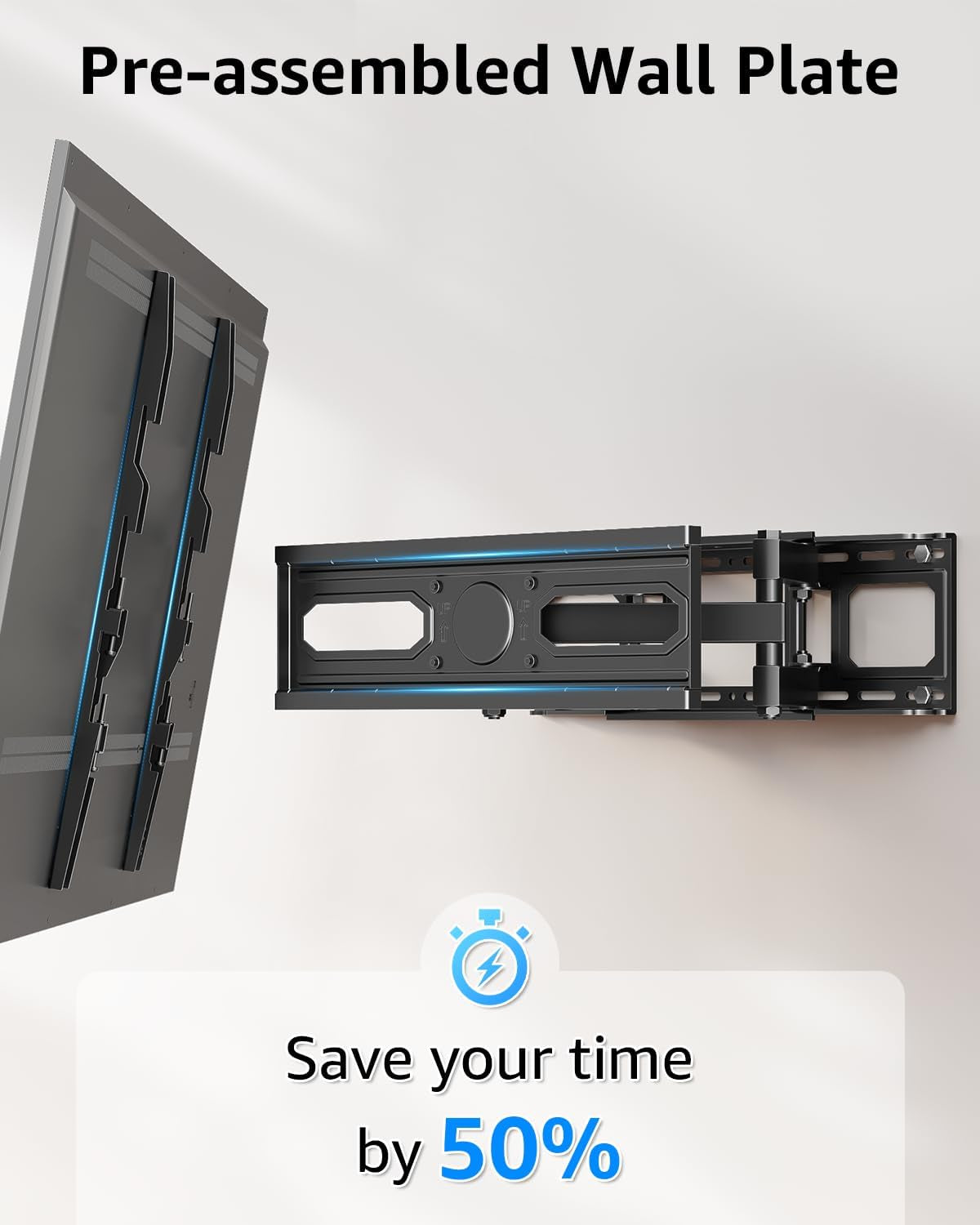econome-tv-wall-mount-for-most-32-65-inch-flat-screen-led-4k-tvs-tv-mount-with-swivel-and-tilt-articulating-dual-arms-full-motion-wall-mount-up-to-16-stud-max-vesa-400x400mm-up-to-99lbs