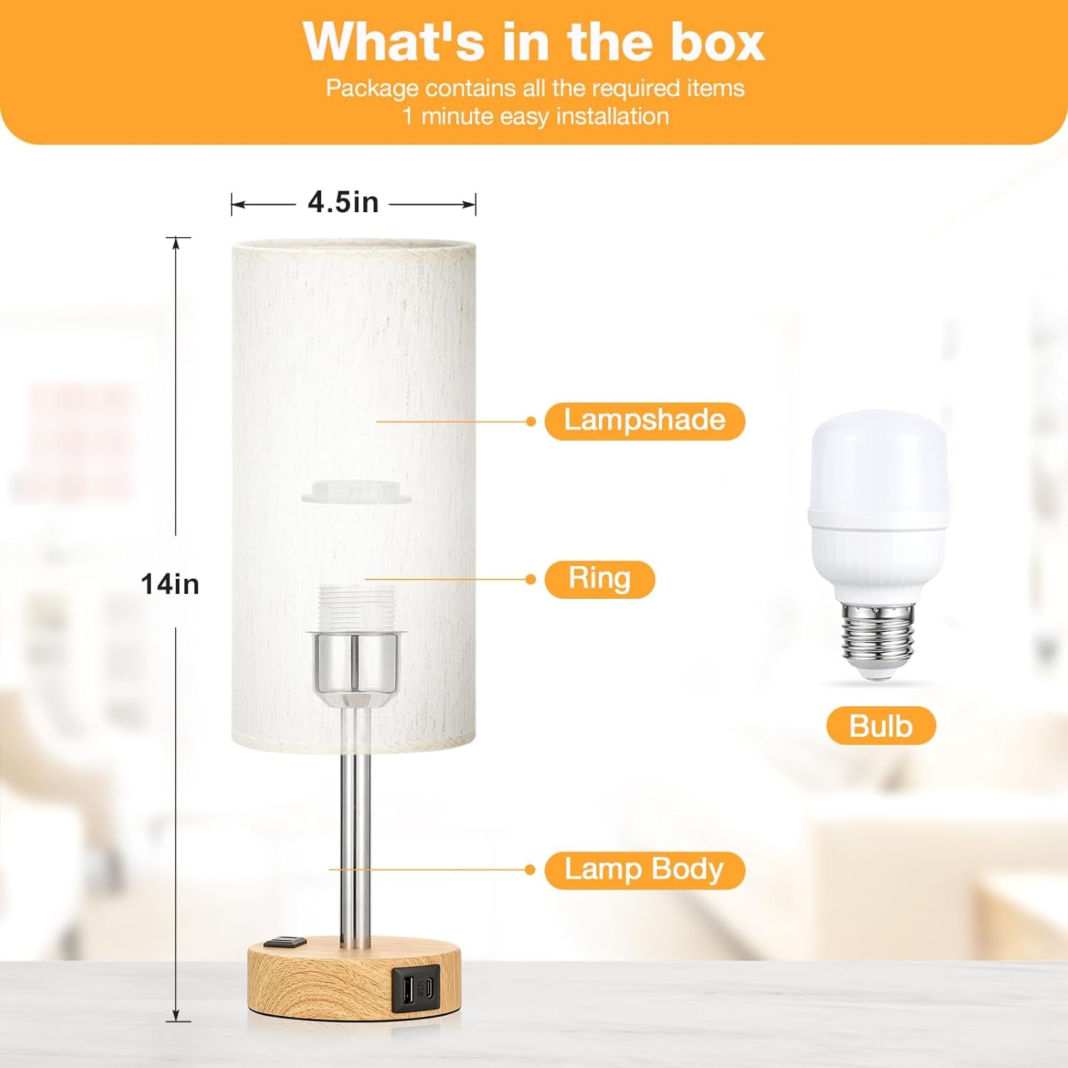 bedside-table-lamp-for-bedroom-dimmable-touch-usb-a-c-ac-outlet-3-way-dimmable-led-bulb-included-fabric-lampshade-wood-grain-metal-base-14-small-nightstand-lamp-for-desk-living-room