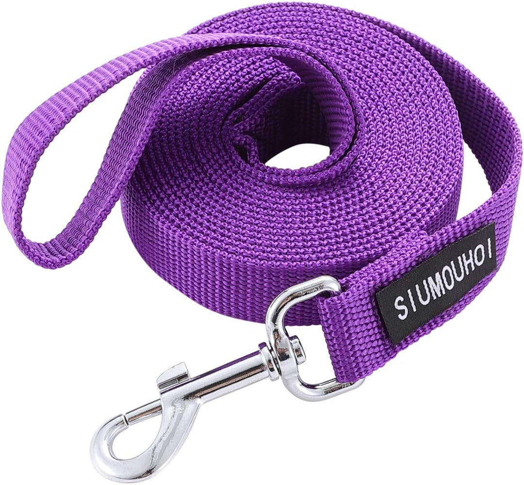 strong-durable-nylon-10ft-long-dog-training-leash-traction-rope-1-inch-wide-for-small-and-medium-dog-black-10-feet