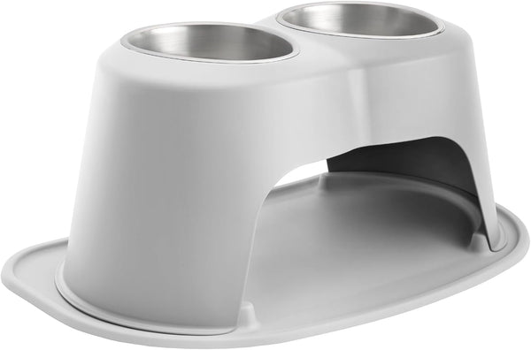 Weathertech Double High Pet Feeding System - Elevated Dog/Cat Bowls - 8 Inch High Dark Grey (DHC3208DGDG)15