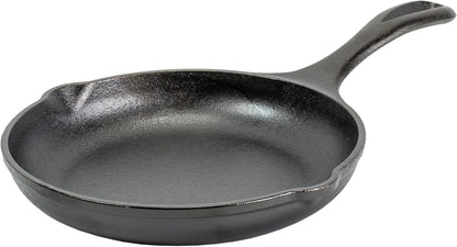 8" Cast Iron Skillet - Chef Collection - Perfect Sear - Ergonomic Handles - Superior Heat Retention - Cast Iron Cookware & Skillet1