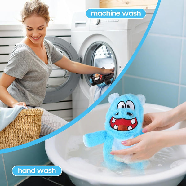 Bzonsmart Dog Squeaky Toys Plush Chew Toys for Small Medium Large Dogs | Double Sound |Non-Toxic Soft Plush |Double-Layer Reinforced Sewing| Suitable for Interactive.Playing, Chewing &Teething8