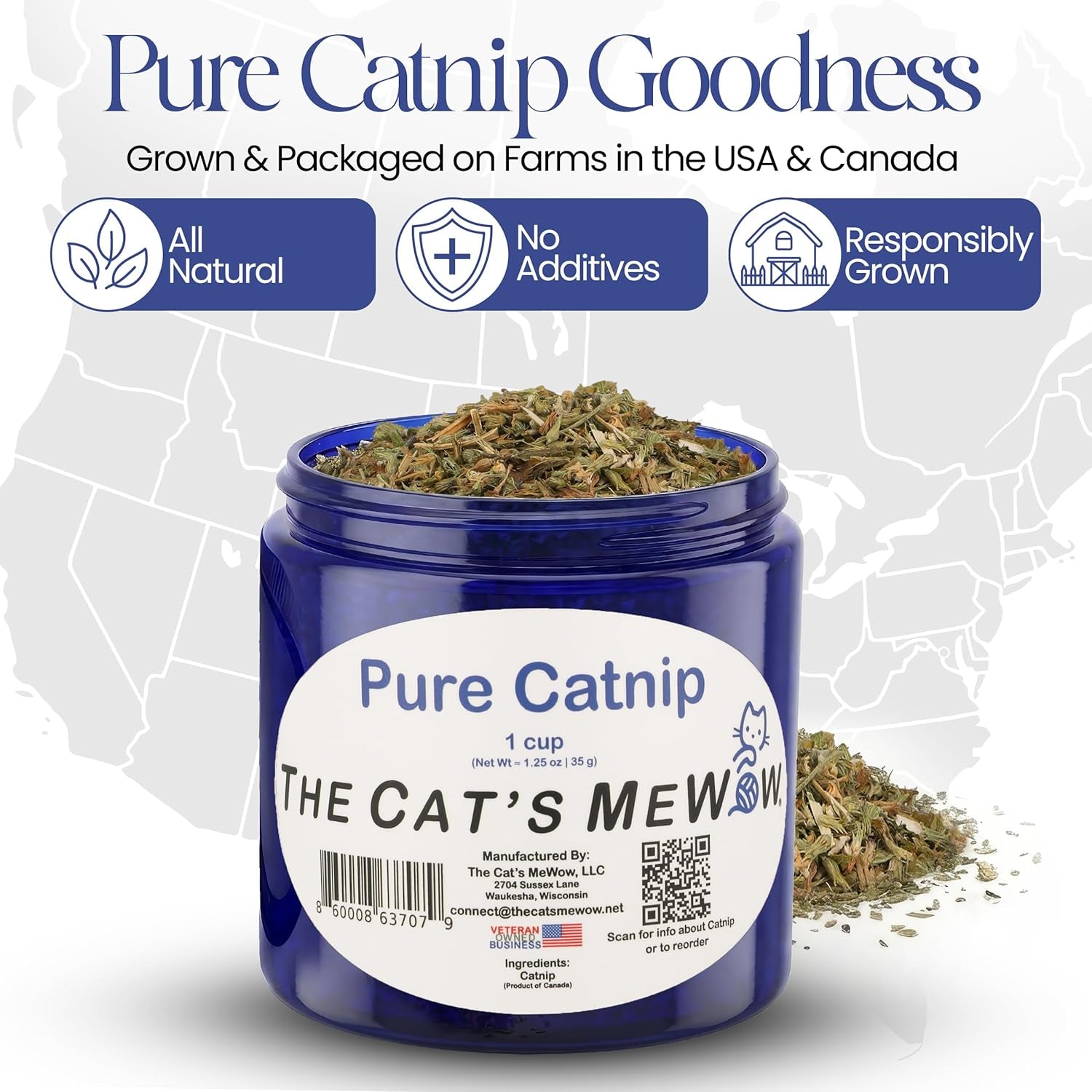 the-cats-mewow-100-pure-catnip-north-american-grown-strong-aroma-for-play-enrichment-resealable-freshness-jar-veteran-owned-brand