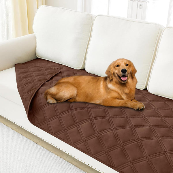 Smiry Waterproof Dog Bed Cover, Reversible Pet Blanket for Sofa Couch | Soft Washable Dog Blanket, Leakproof Couch Cover for Dogs Cats & Furniture Protection, 52X82, Grey/Dark Grey11