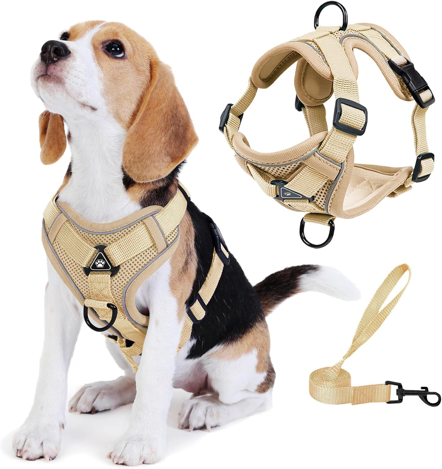 no-pull-dog-harness-with-leash-set-for-small-sized-dog-reflective-adjustable-no-choke-front-clip-cat-vest-harness-with-breathable-mesh-comfortable-soft-padded-pet-vest-blue-m