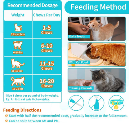 Hairball Treatment for Cats – 500 Crunchy & Creamy Hairball Treats for Cats – Indoor Feline Digestion Formula for Hairball Control, Cat Hairball Remedy & Digestive Support, Chicken & Krill Flavor7