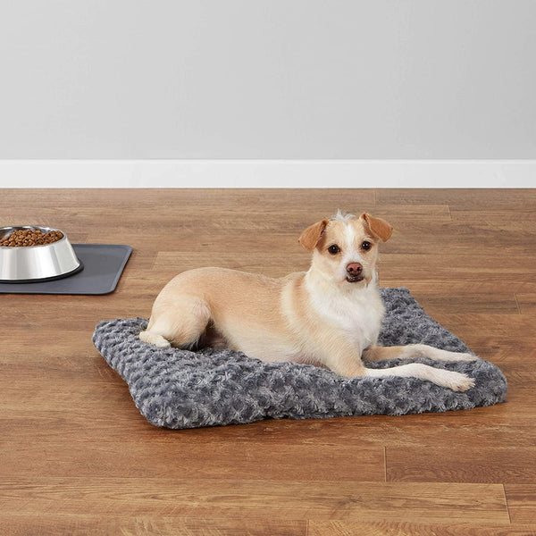 Amazon Basics Washable Cat and Dog Bed and Crate Pad, Indoor, Easy to Clean, 23" X 18" X 2.5", Gray7
