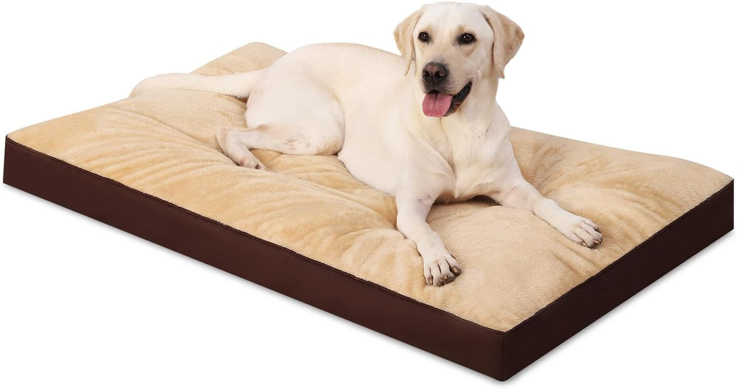 dog-crate-bed-waterproof-deluxe-plush-dog-beds-with-removable-washable-cover-anti-slip-bottom-pet-sleeping-mattress-for-large-medium-jumbo-small-dogs-41-x-27-inch-gray