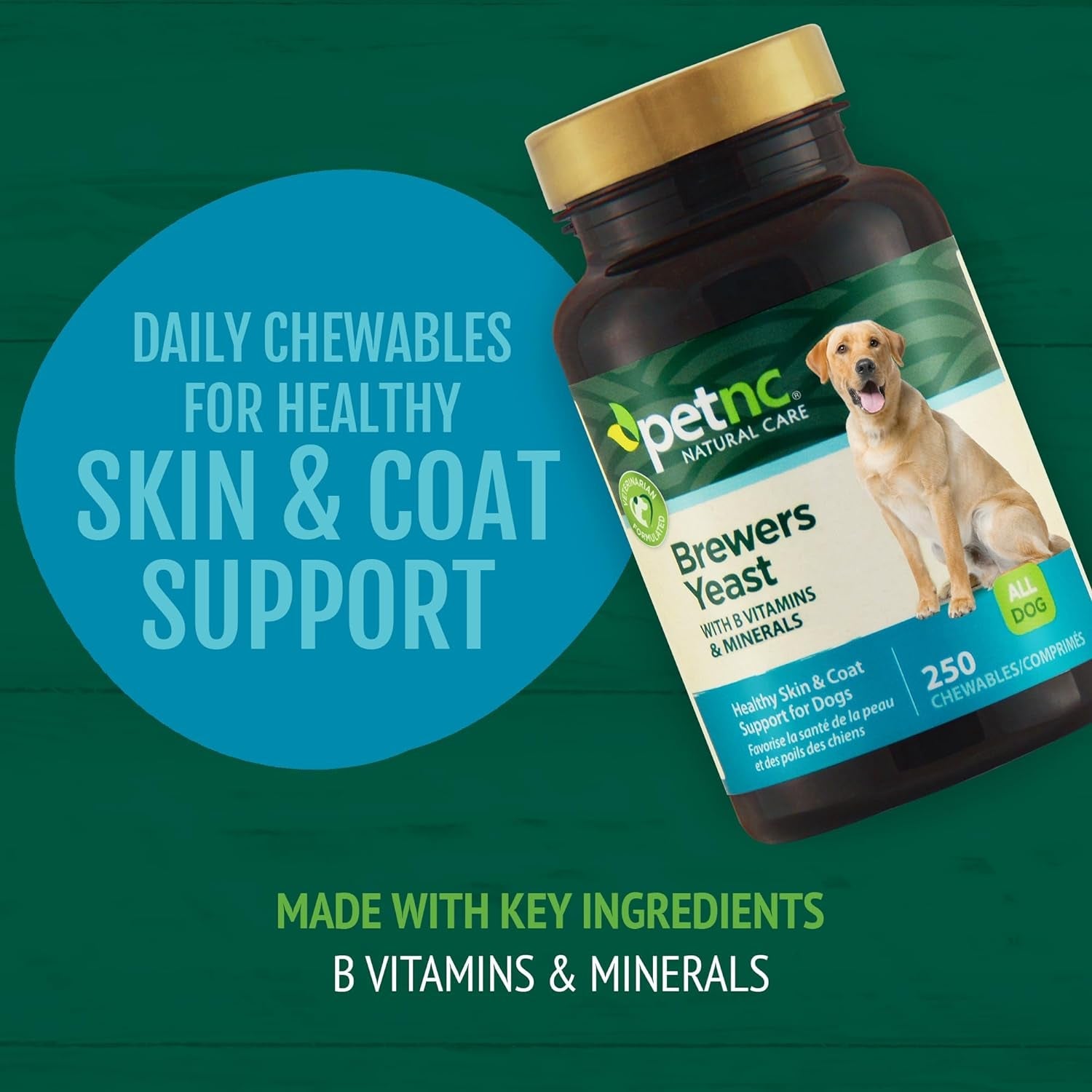 petnc-natural-care-brewers-yeast-dog-skin-and-coat-supplement-250-chewables-with-b-vitamins-antioxidants-minerals-promotes-healthy-skin-glossy-coat-for-dogs-10-lbs-over-brewers-yeast-with-b-vitamins-glossy-coat-dogs-tasty-chewable-tablets-for-dogs-10-lbs-over