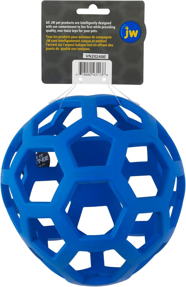 JW Pet Hol-Ee Roller Dog Toy Puzzle Ball, Natural Rubber, Extra Large (7.5 Inch Diameter), Colors May Vary, (Count of 1)2