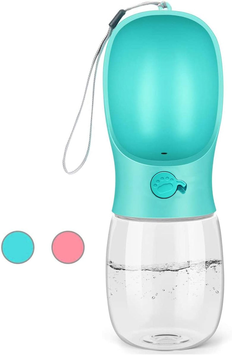 kalimdor-dog-water-bottle-leak-proof-portable-puppy-water-dispenser-with-drinking-feeder-for-pets-outdoor-walking-hiking-travel-food-grade-plastic-19oz-blue