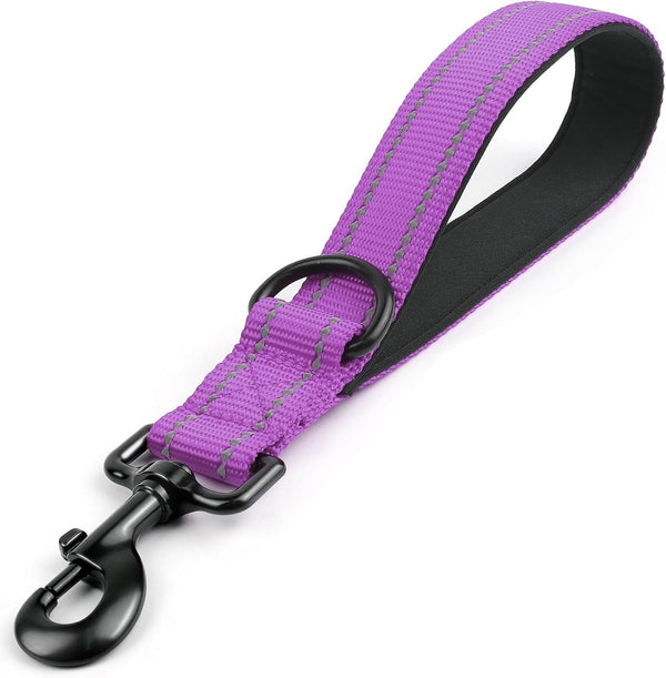 Joytale Short Dog Leash for Close Control & Training, 18", Black | Padded Comfort Handle, Reinforced Nylon Webbing, Secure Metal Clip, for Busy Streets & Heel Training9