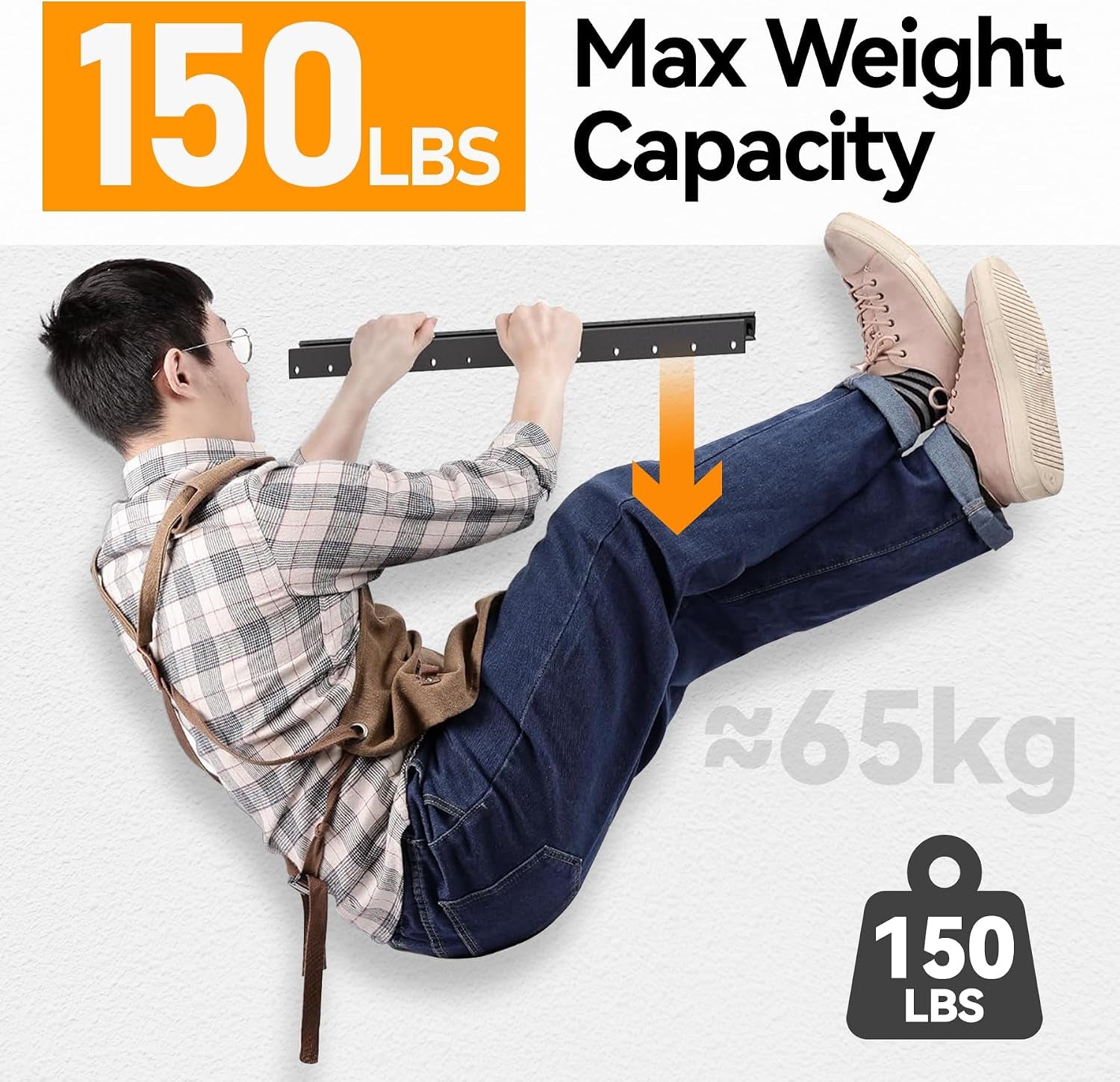 studless-tv-wall-mount-for-32-75-inch-tvs-low-profile-no-drill-no-stud-drywall-tv-mount-holds-up-to-150-lbs-easy-to-install-for-bedroom-living-room-includes-level-mounting-hardware
