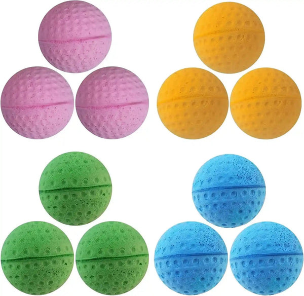 Cat Foam Ball Cat Sponge Ball Toy Soccer Toy (12Pack)6