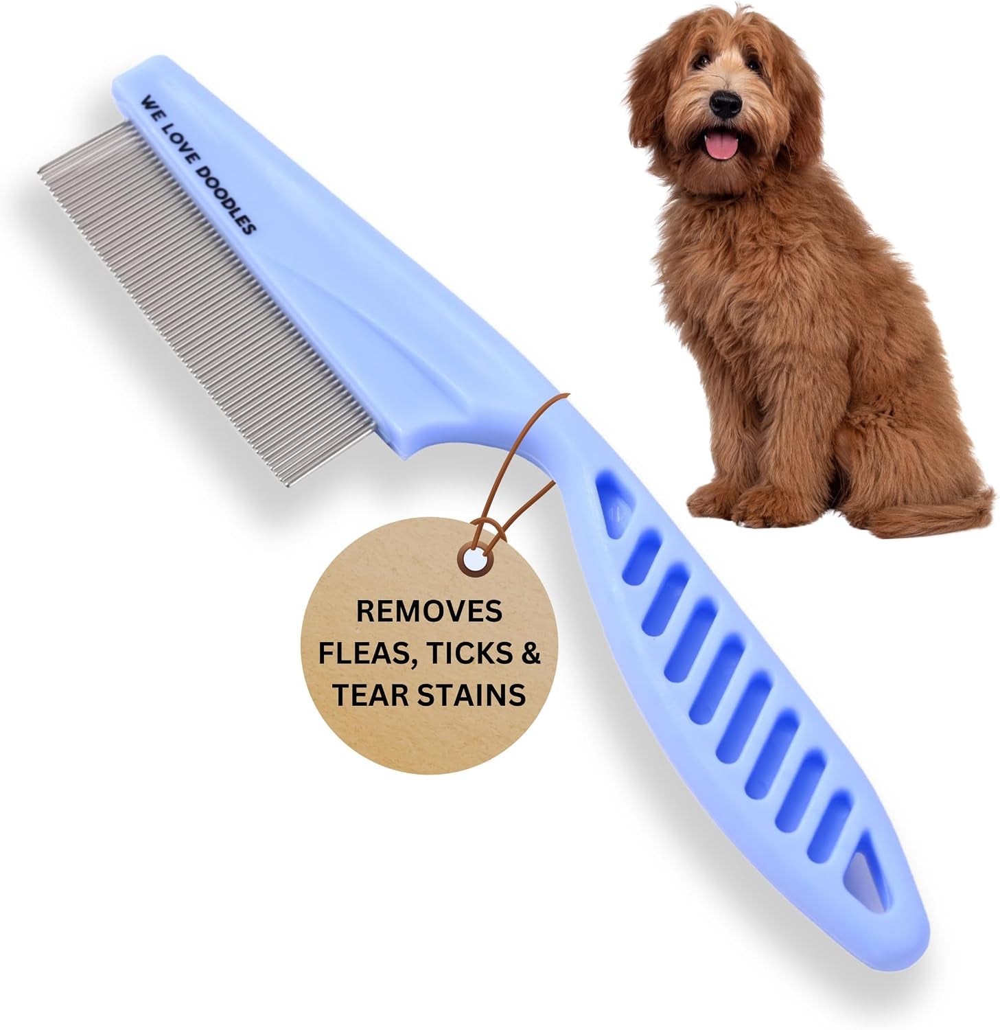 tick-flea-comb-for-dogs-fine-tooth-dog-face-brush-for-tear-stains-2-pack-fine-tooth-metal-flea-comb-for-dogs-removes-lice-ticks-fleas-around-eyes-face-body-for-poodles-doodles-cats-pets