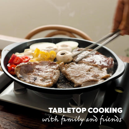 - Korean BBQ Nonstick Grill Pan, KBBQ Grill Pan, Pfoa-Free, Dishwasher Oven Safe, Made in Korea3