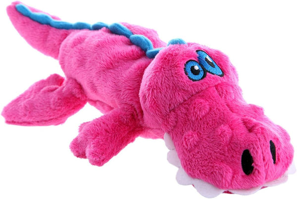 Godog Gators Squeaky Plush Dog Toy with Chew Guard Technology, Durable Fabric & Squeaker for Active Play, Blue, Large13