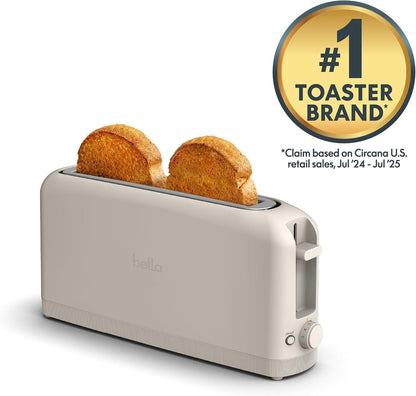 Fits-Anywhere™ 2-Slice Slim Toaster, Long Slot & Extra Wide, Oatmilk4