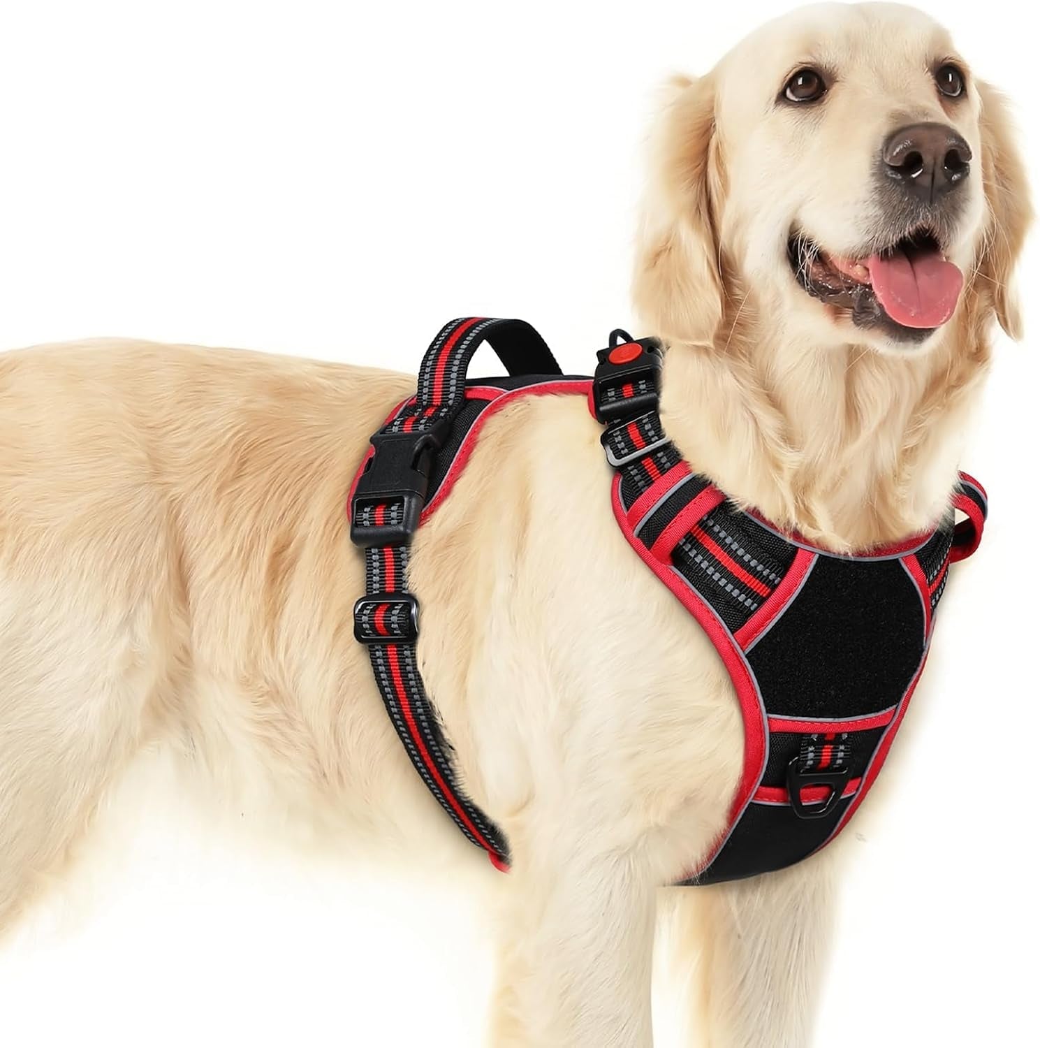 eagloo-dog-harness-no-pull-for-large-dogs-easy-on-off-with-3-buckles-no-choke-with-front-clip-adjustable-fit-molle-system-reflective-vest-easy-control-for-walking-black-large