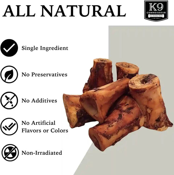 K9 Connoisseur Beef Marrow Dog Bones Long Lasting for Aggressive Chewers | USA Made Single Ingredient Dynamo Bone for Small and Medium Dogs Upto 50 Pounds - 6 Pack2