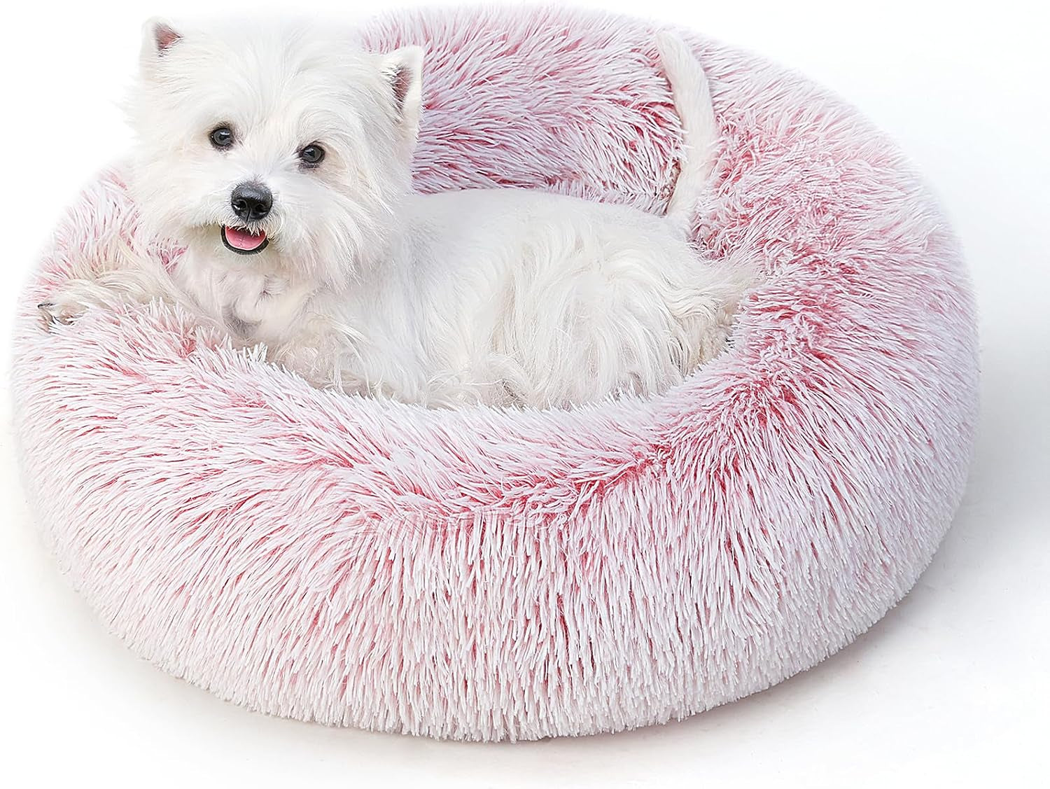 calming-round-dog-bed-cat-bed-for-indoor-cats-medium-size-washable-anti-slip-anti-anxiety-donut-dog-beds-for-small-dogs-cats-fluffy-plush-soft-dog-bed20-inch-light-grey