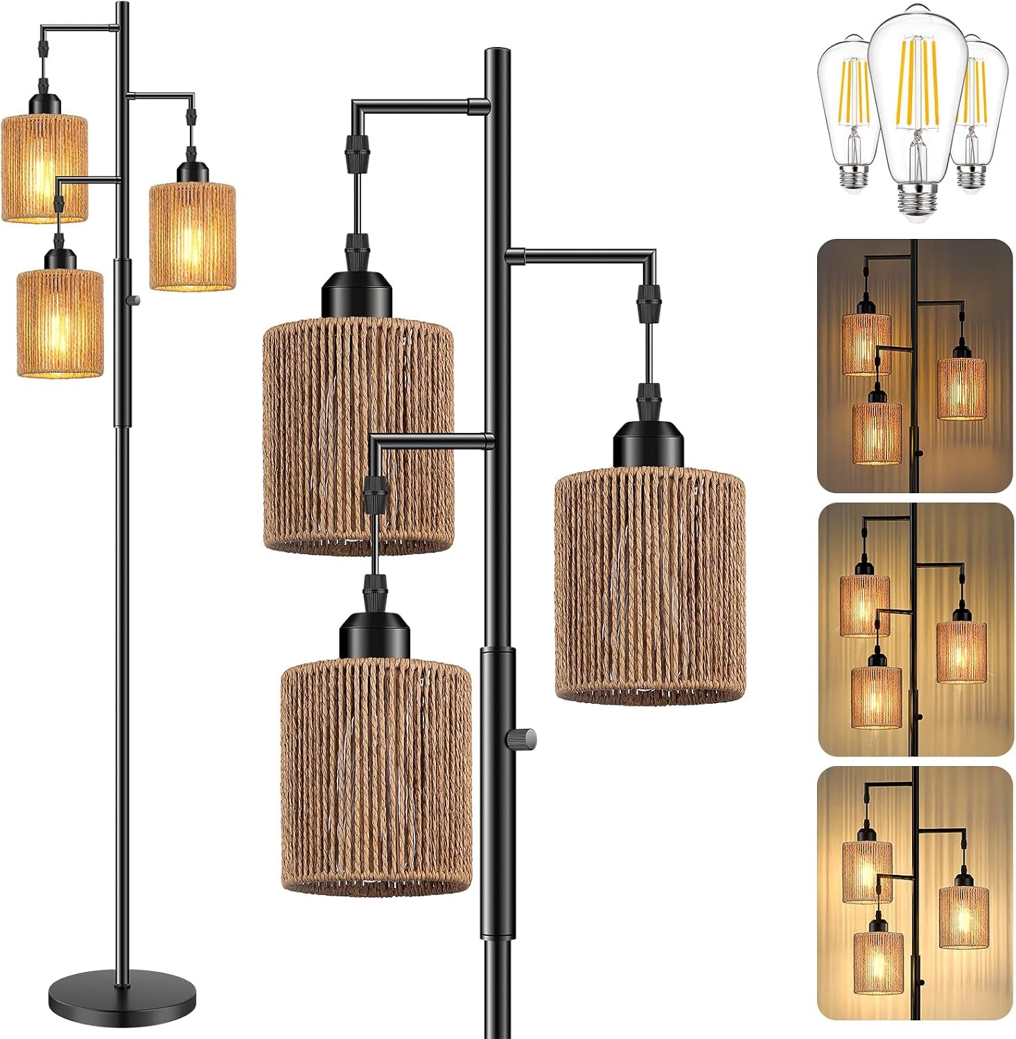72-boho-rattan-tree-floor-lamp-tall-dimmable-industrial-standing-lamp-corner-decor-accent-lighting-for-living-room-bedroom-dining-room-nursery-cafe-3-x-800lm-bulbs-included-black