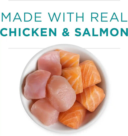 Purina ONE Grain Free, Natural Pate Wet Kitten Food, Healthy Kitten Chicken & Salmon Recipe - (Pack of 24) 3 Oz. Pull-Top Cans4