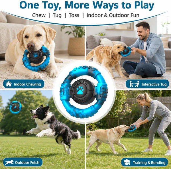Pamlulu Tough Dog Toys for Aggressive Chewers, Indestructible Dog Toy for Large Dogs, Nylon Chew Toys for Medium Large Breed, Interactive Dog Toys to Keep Them Busy, Dog Birthday7