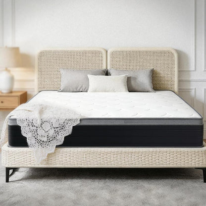 Queen Mattress, 10 Inch 60X80 Inch Pocketed Coil Mattress, Boxed Soft Sleeping Mattress, Noise-Free Supportive Queen Size Bed Mattress for Indoor Household Use1