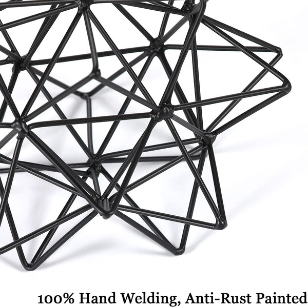 Metal Table Top Decor, 3D Metal Geometric Sculpture, Abstract Sculpture for Home Decor, Table Decorations for Home, Decorative Sphere Art Decor for Living Room, Office, Bedroom5