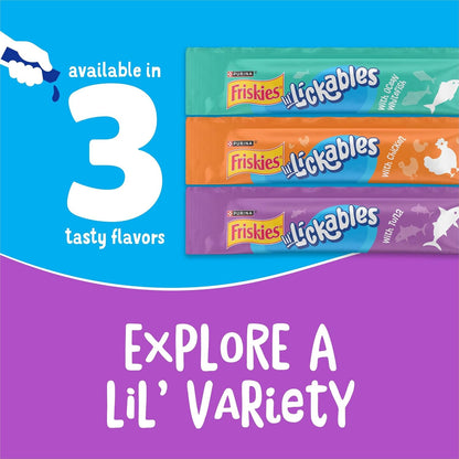 Purina Friskies Lil’ Lickables with Tuna Lickable Cat Treats - 16 Oz (Pack of 32)9