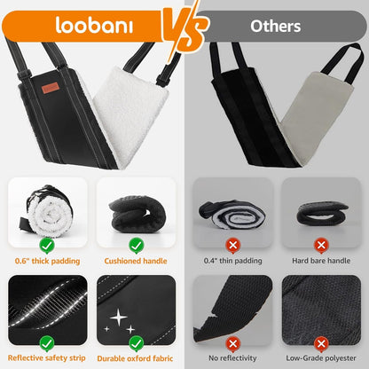 LOOBANI Adjustable Dog Sling for Large Dogs Hind Leg Support ACL Recovery | Walking & Stair Assistance, Senior Dog Mobility, Padded Comfort, Adjustable Fit, Lightweight Nylon, Soft Plush Lining7