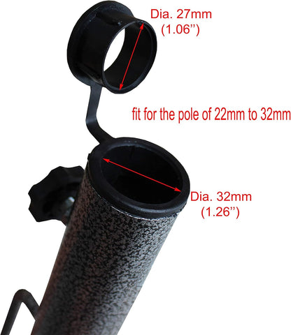 Adjustable Portable Umbrella Base, Upgraded Heavy Duty Metal Holder-Stand-Sand Grass Auger,For Flag, Umbrella, Fishing Rod, Outdoor Park Patio Beach Ground Ideal for Use in Soil, Grass4