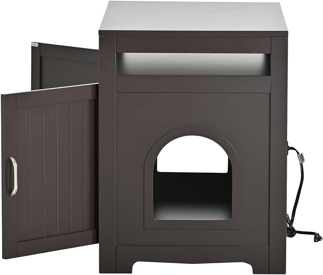 31-5-l-walnut-cat-litter-box-enclosure-with-hidden-plug-2-doors-indoor-large-cat-washroom-storage-bench-side-table