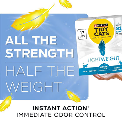 Purina Tidy Cats Lightweight Instant Action, Odor Control, Multi-Cat, Clumping, 99.9 Percent Dust Free Cat Litter - 17 Lb. Box4