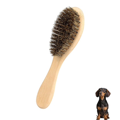 Soft Boar Bristle Dog Brush for Short Haired, Ideal Pet Hair Brush | Gentle Deshedding & Grooming Tool, Puppy Essentials for Grooming and Shedding1