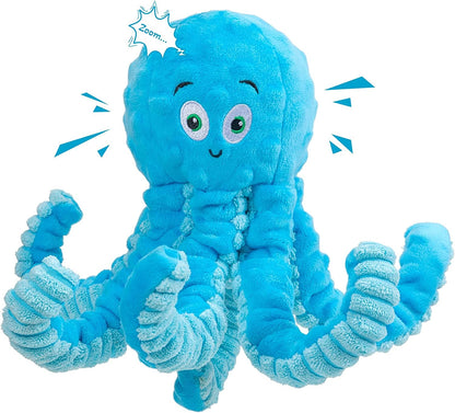 Dog Toys for Aggressive Chewers Indestructible Squeaky Dog Toys Octopus-Tug of War Dog Toys for Large Breed Tough Interactive Stuffed Dog Chew Toys for Puppies Small & Large Dogs1