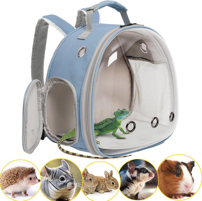 Bearded Dragon Travel Carrier,Lizards Carrier, Small Animal Travel Carrier for Sugar Glider Hedgehog Rat Parrot Bird Guinea Pig, Portable Guinea Pig Travel Bag for 223