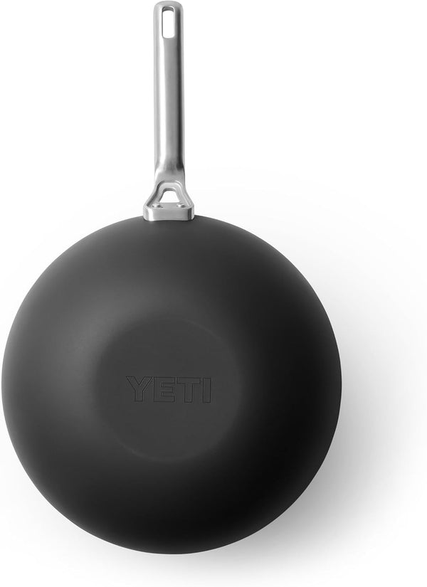 Carbon Steel Wok, Pre-Seasoned Nonstick, 21.5" Flat Bottom, Black | Pre-Seasoned Carbon Steel, Flat Bottom for Even Heat, Rust-Resistant, High-Rounded Walls, Stovetop and Open Flame4