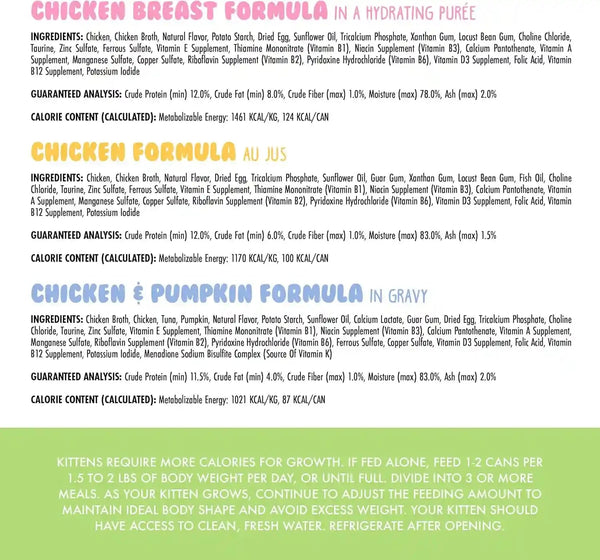 Weruva Kitten, Fur Baby Favorites Variety Pack, 3Oz Can (Pack of 12)4