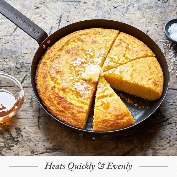 12" Pre-Seasoned Carbon Steel Frying Pan Skillet | Natural Nonstick with Use, Induction & All Stovetop Suitable, Grill & Campfire Safe, Even Heating, Indoor/Outdoor Use8