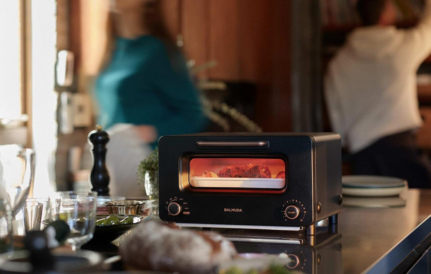the-toaster-pro-steam-oven-toaster-compact-size-14-1-w-12-6-d-8-2-h-6-modes-shokupan-golden-toast-pizza-croissant-oven-salamander-grill-baking-tray-sold-separately-black