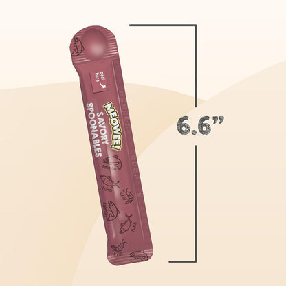 MEOWEE! Savory Spoonables Variety Pack, 12 Count Tube, Triple Flavor Squeezable Lickable Wet Treats for Cats with Built-In Spoon for Less Mess10