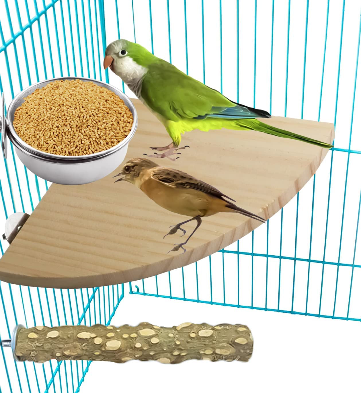 3-pack-bird-feeding-bowls-cups-parrot-food-water-dishes-stainless-steel-bird-bowl-cup-dish-with-clamp-birdcage-feeder-pet-cage-bowls-for-cockatiel-budgie-conure-macaw-parakeet-small-animal