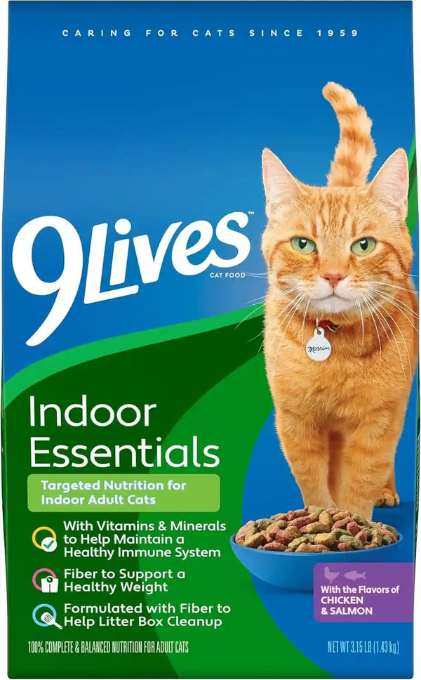 9Lives Indoor Complete Dry Cat Food, 20 Lb. Bag10