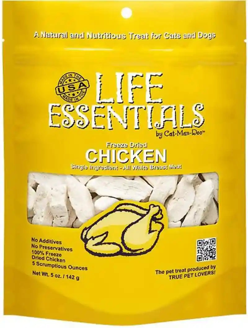 life-essentials-by-cat-man-doo-chicken-5oz-bag-freeze-dried-chicken-cat-dog-treats-healthy-single-ingredient-training-treats-high-protein