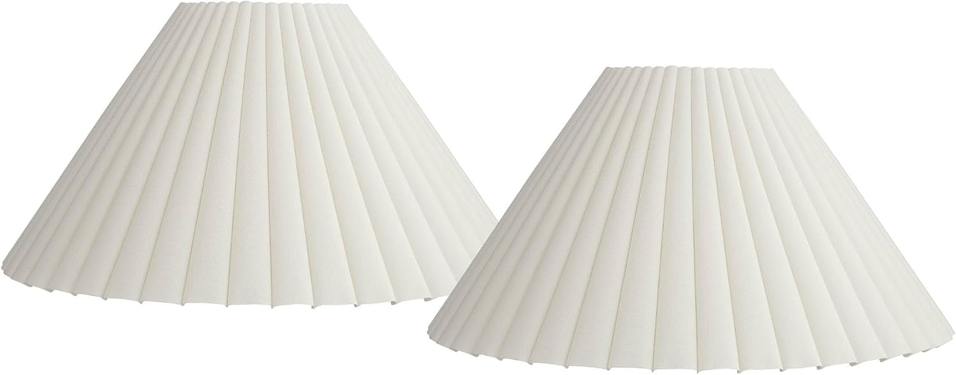 antique-extra-large-white-box-pleat-shade-6-75x20-75x12-5-spider-set-2-pre-assembled-6-75-top-x-20-75-bottom-x-10-75-high-x-12-5-slant-replacement-for-table-floor-lamps-empire-harp-finial