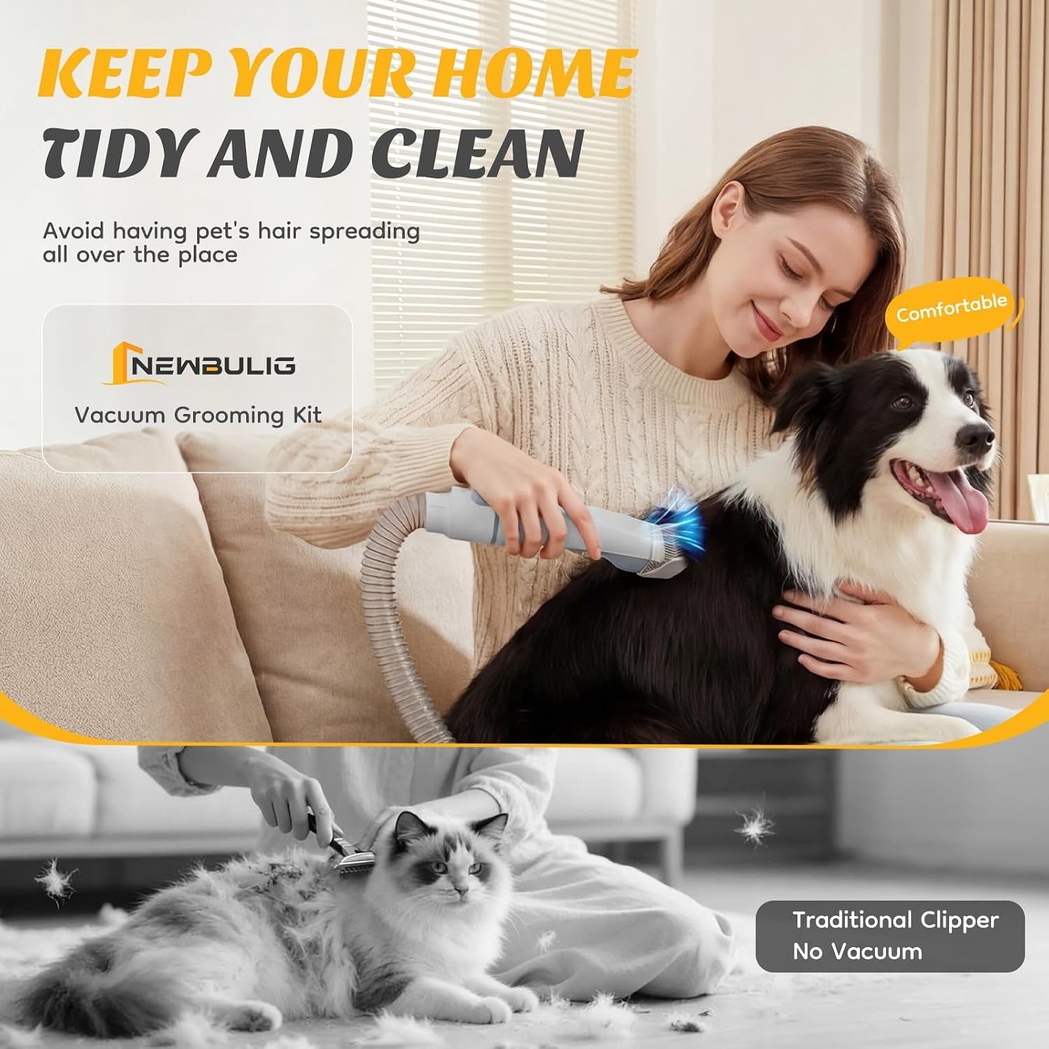 newbulig-pet-grooming-vacuum-kit-for-cats-and-dogs-2-5l-dust-cup-white-3-suction-modes-and-5-groomer-tools-dog-clippers-with-cordless-low-noise-for-cats-dogs-other-animals-hair-trimmer